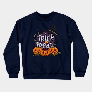 Trick Or Treat Theme Crewneck Sweatshirt